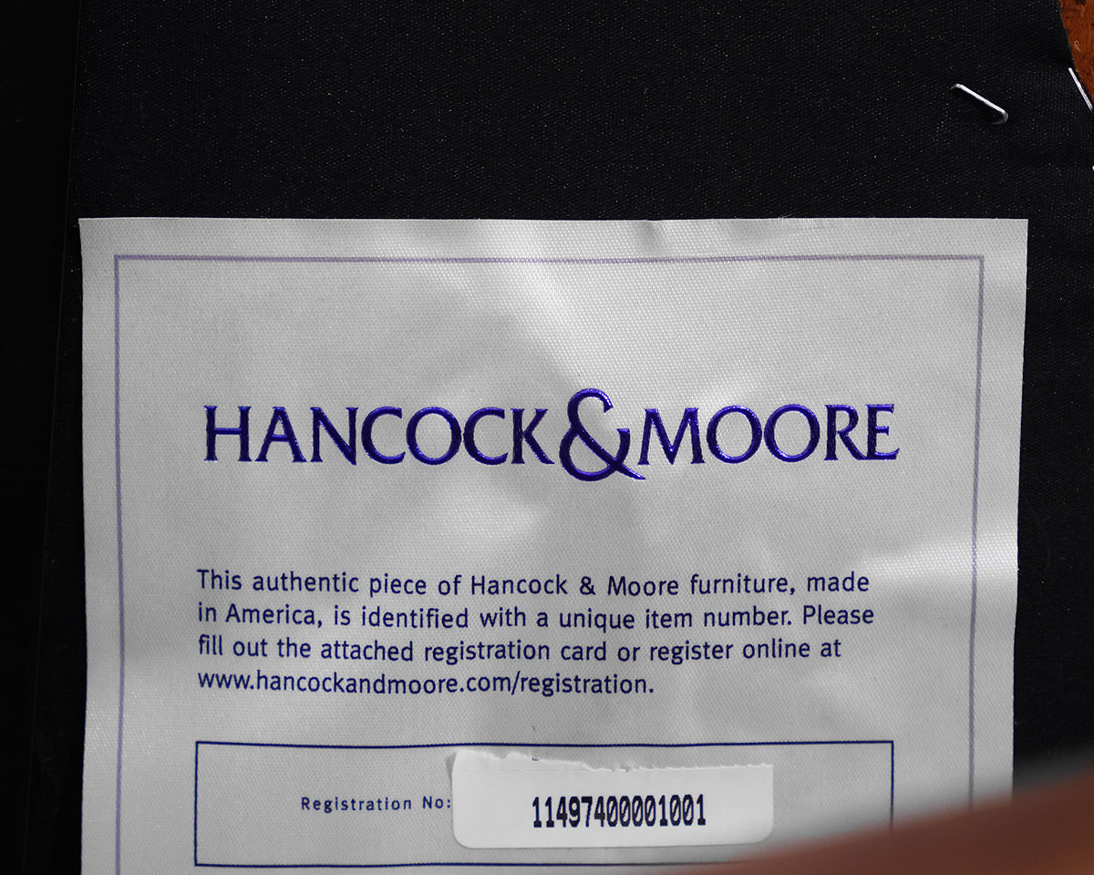 Hancock and Moorer Leather Desk Chair on Casters