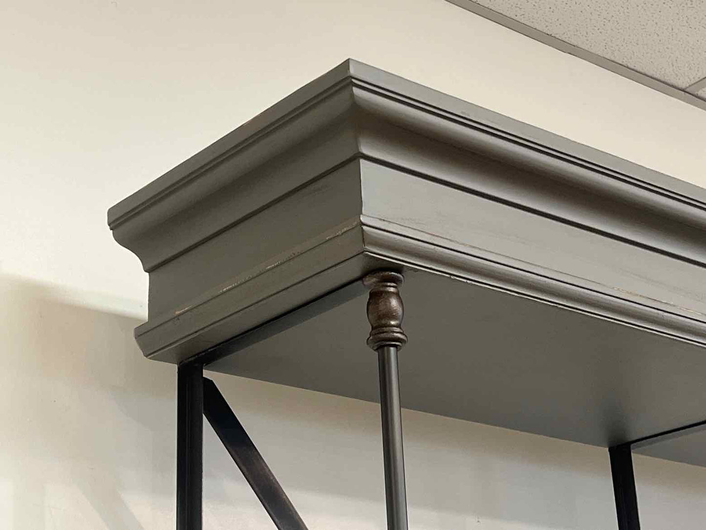 Restoration Hardware Parisian Cornice Triple Shelving Unit