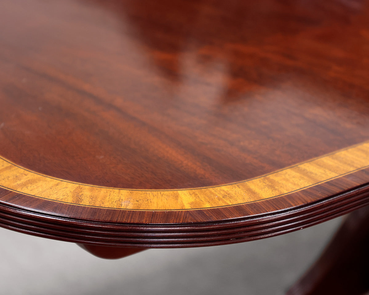 Stuart Swan Traditional Banded Mahogany Dining Table