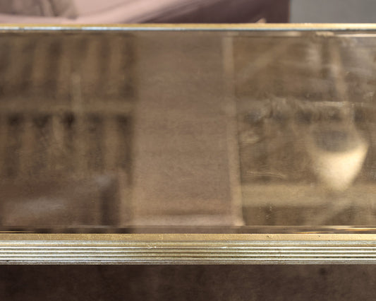 Mirrored 3-Drawer Accent Chest with Gold Trim
