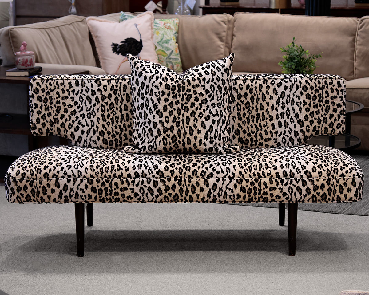 Animal Print Settee