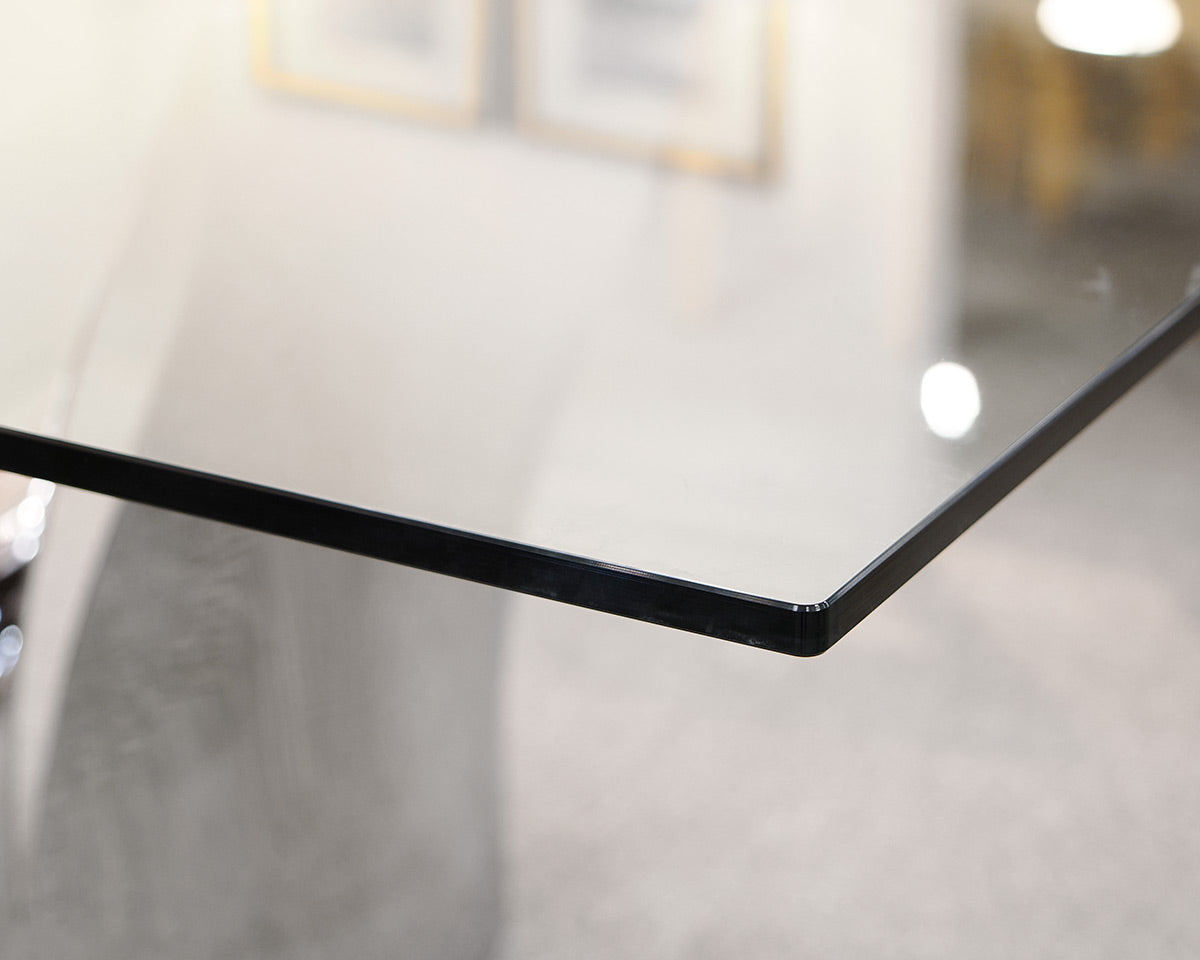 Roche Bobois Voiles Glass Top Dining Table