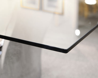 Roche Bobois Voiles Glass Top Dining Table