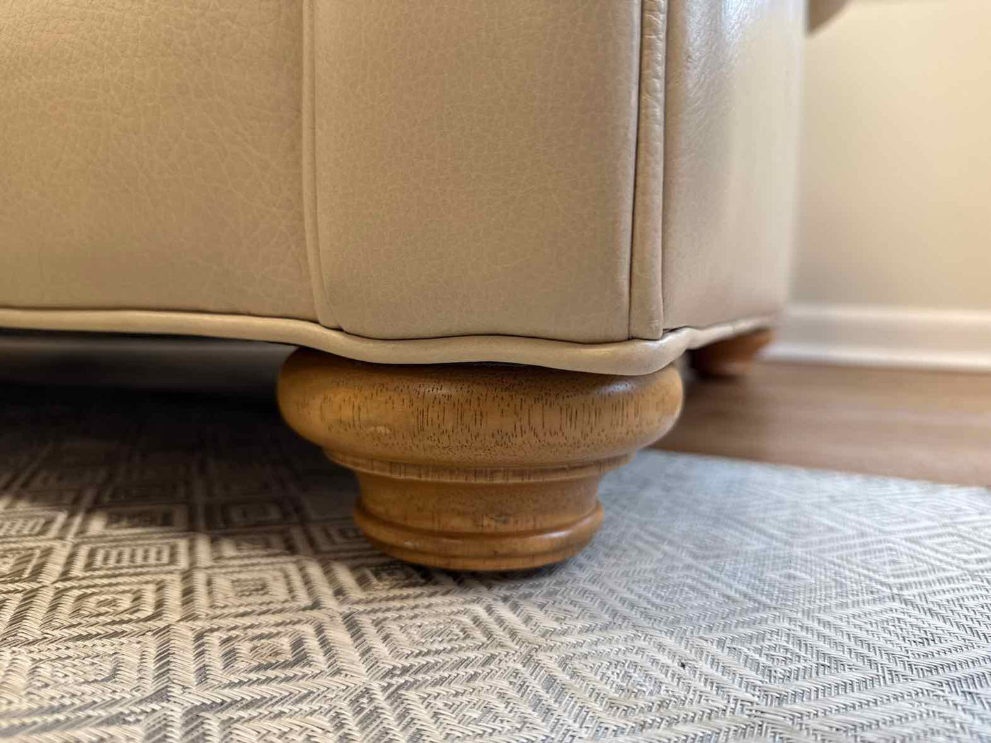 Ethan Allen 'Conor' Leather Loveseat