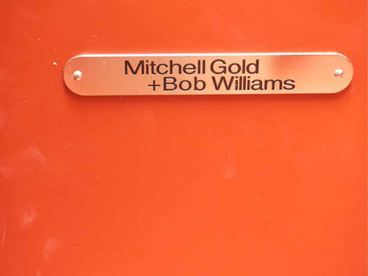 Mitchell Gold + Bob Williams Navy Wrapped Raffia Bedside Chest