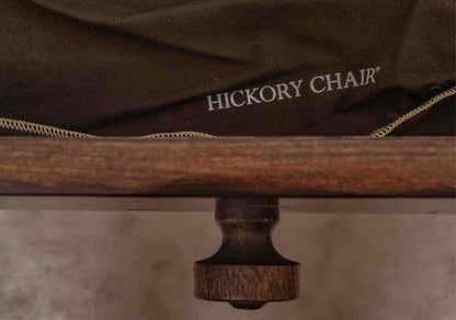 Hickory Chair Inc Cherry 2 Drawer 2 Glass Door Brass Inserts Console