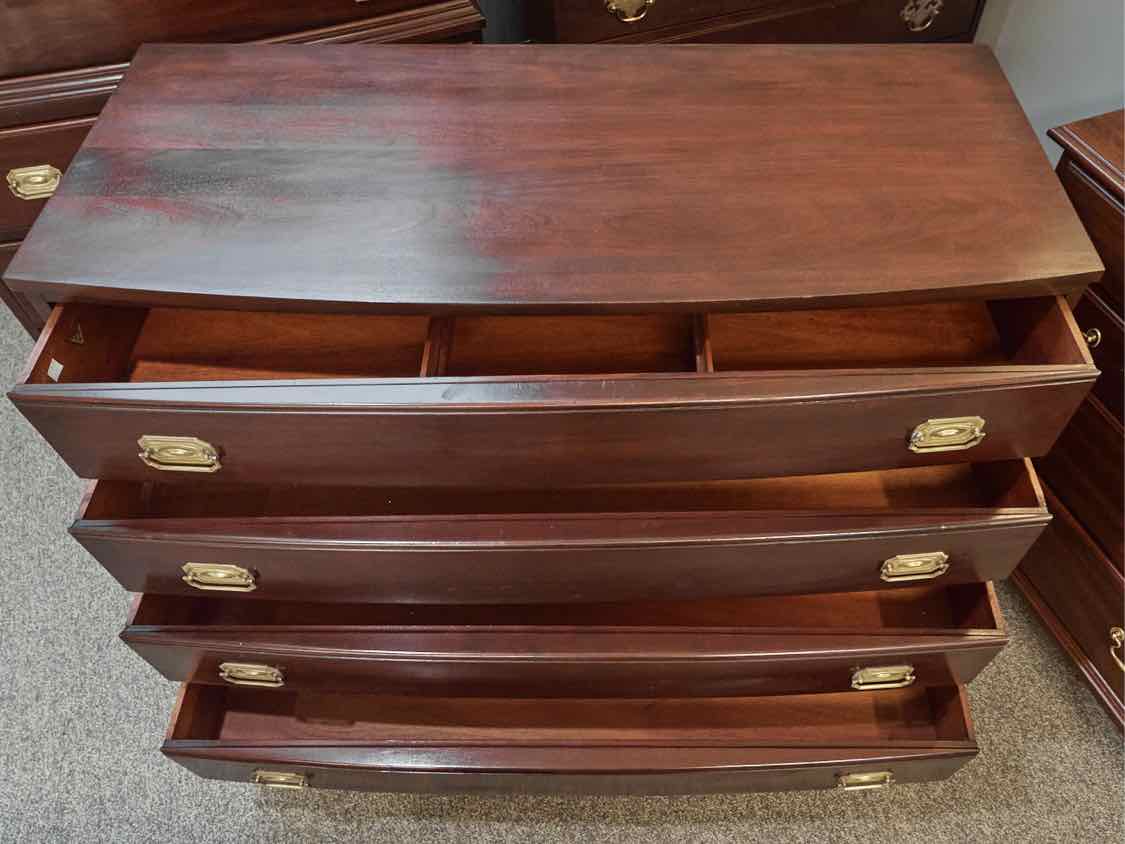 Continental Furniture Solid  Mahogany 4 Drawer Dresser
