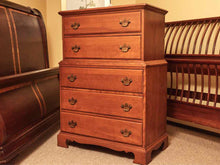 French & Heald Maple 5 Drawer Chest on Chest