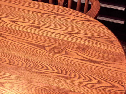 Bent Bros Colonial Oak Oval  Table & 6 Oak Windsor Chair Set