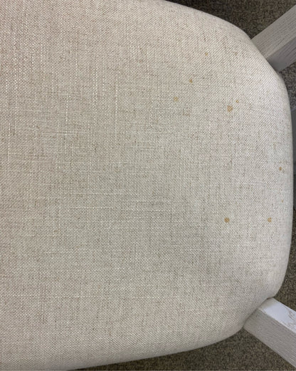 Woodbridge Set Of Six 'Silhouette' Dining Chairs In Alabaster White Wash Finish
