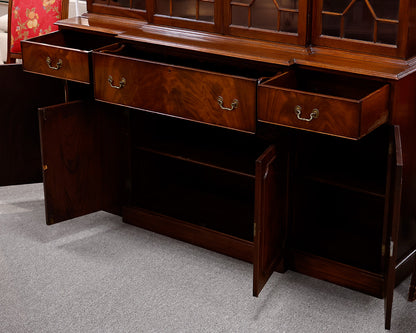 Mahogany Breakfront China Cabinet