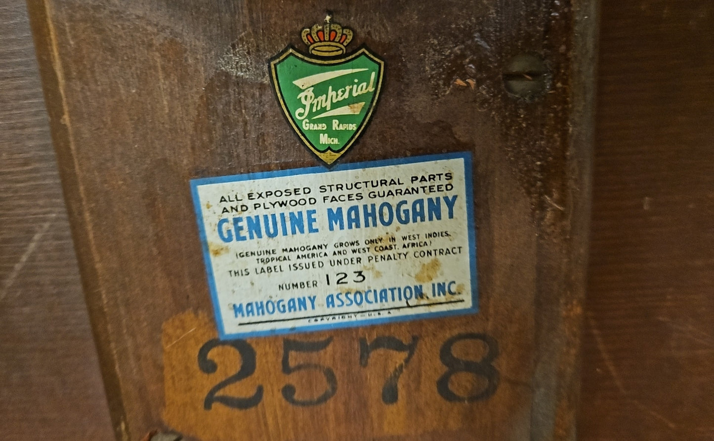 Imperial Furniture Co. Mahogany Cocktail Table