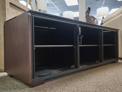 Salamander Berlin 237 Media Console in Wenge with Textured Doors
