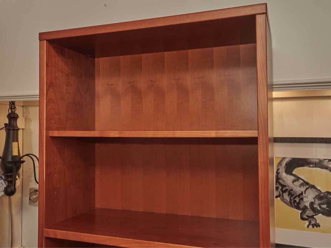 Jasper Inc. Cherry 2 Drawer File Cabinet & 2 Shelf Hutch