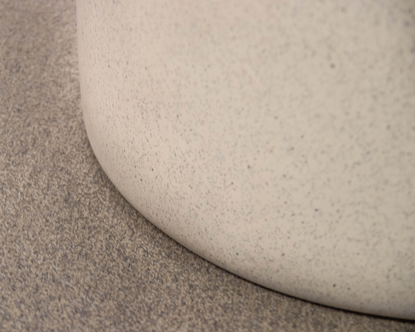 Round Faux Stone Cocktail Table