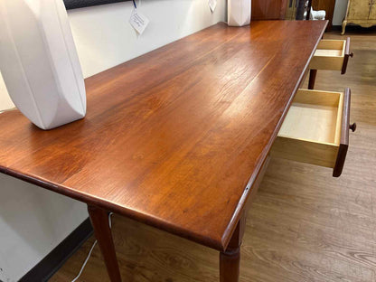 Custom-Made Cherry Drop Leaf Console