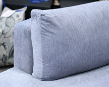 BH Home Custom 3-Piece Curved Light Blue Sectional