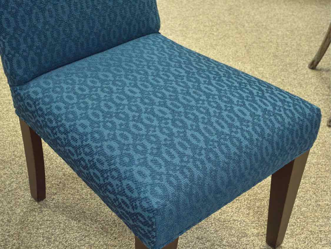 Set of Six Parson Chairs in Blue