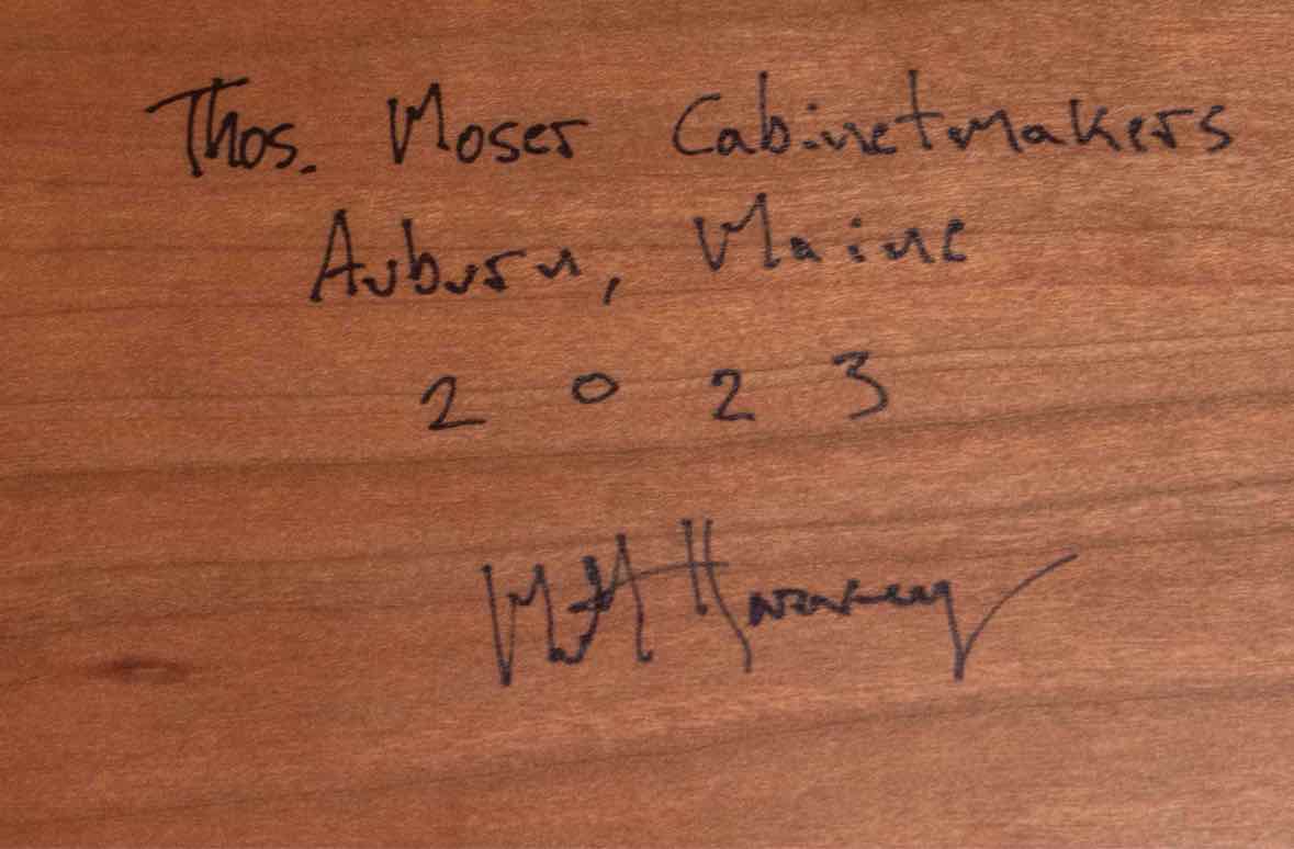 Thomas Moser Natural Cherry Oval  Cocktail Table