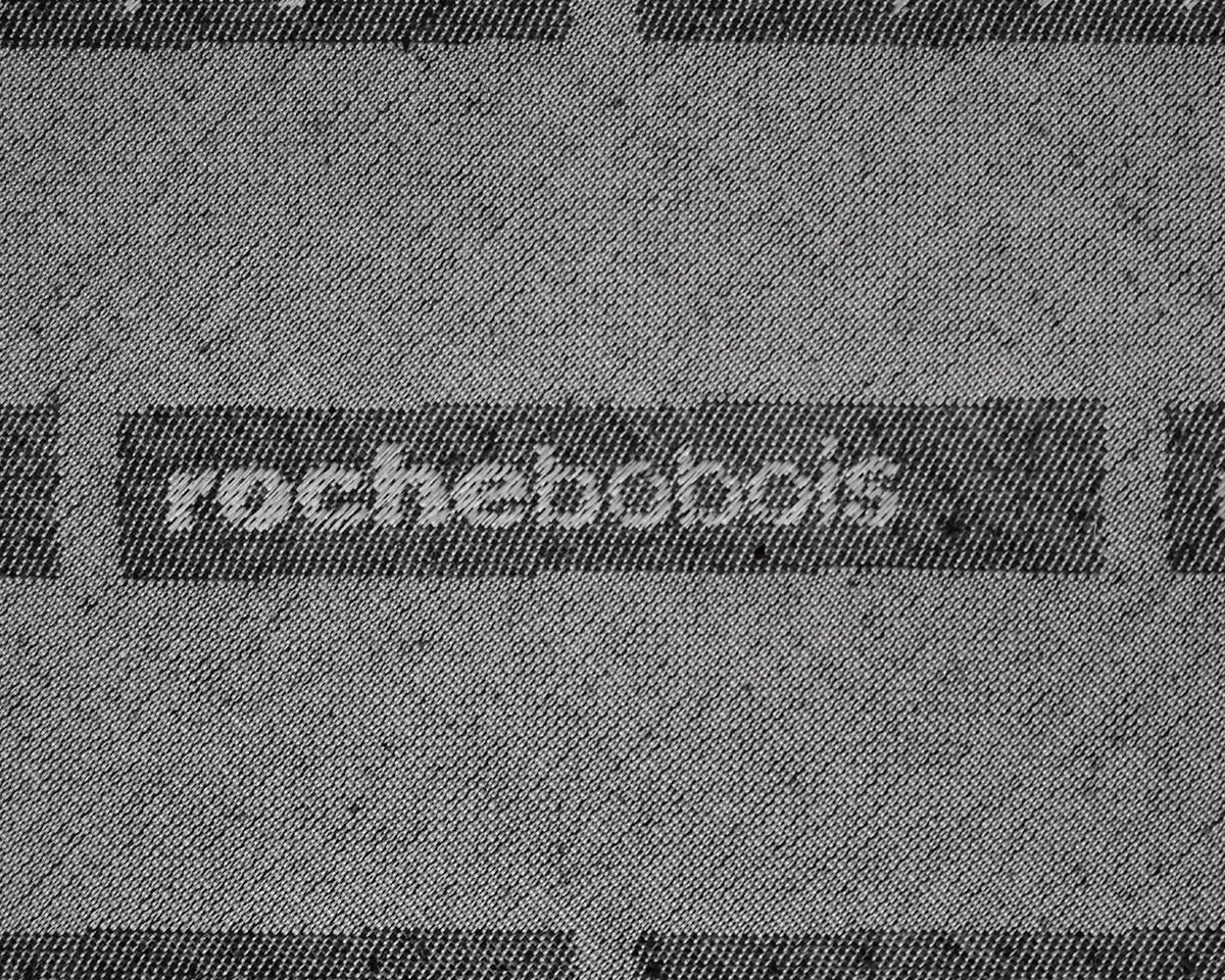Roche Bobois Two Cushion Chocolate Brown Leather Sofa