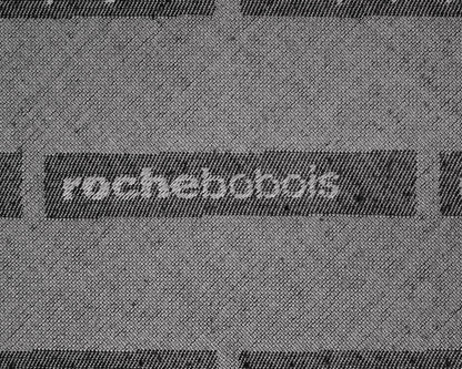 Roche Bobois Two Cushion Chocolate Brown Leather Sofa