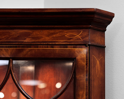 Theodore Alexander Burl Wood Corner China Cabinet
