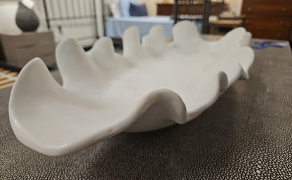Ruffled Feathers Bowl in White