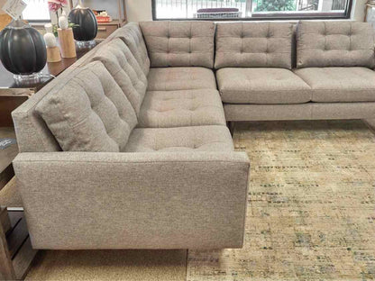 Crate & Barrel Two Piece 'Petrie' MCM Sectional