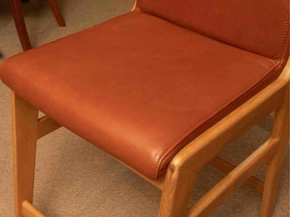 Set of 3 Rejuvenation Light Oak Counter Stools with Carmel Leather Seats