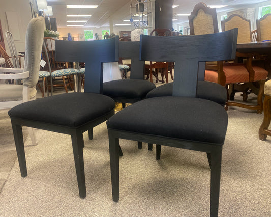 Set of 4 'Klisomes' Black Oak RH Dining Chairs