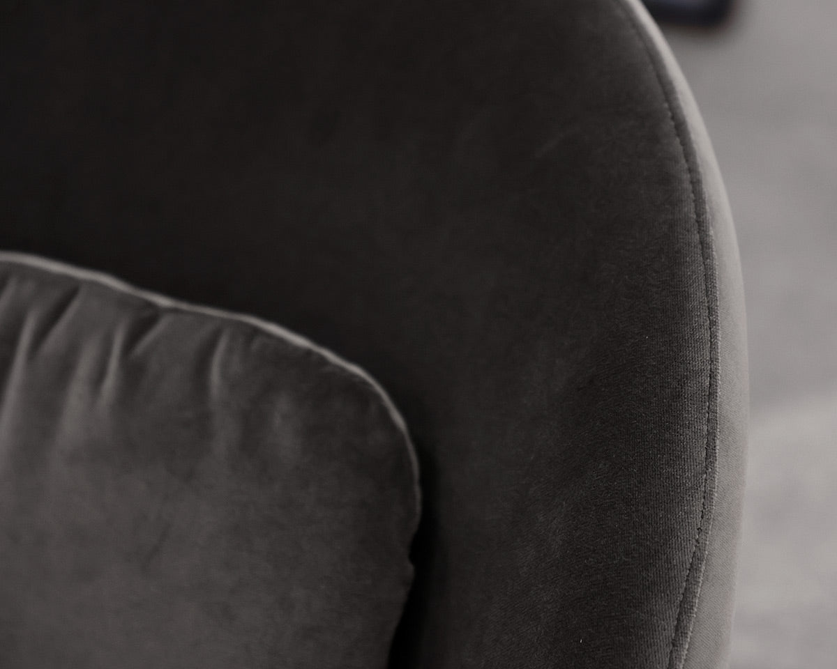 Grey Velvet Accent Chair