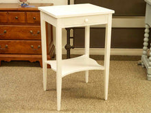White Painted Side Table W/ One Drawer