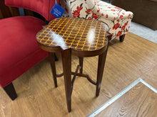Wooden Quatrefoil Side Table