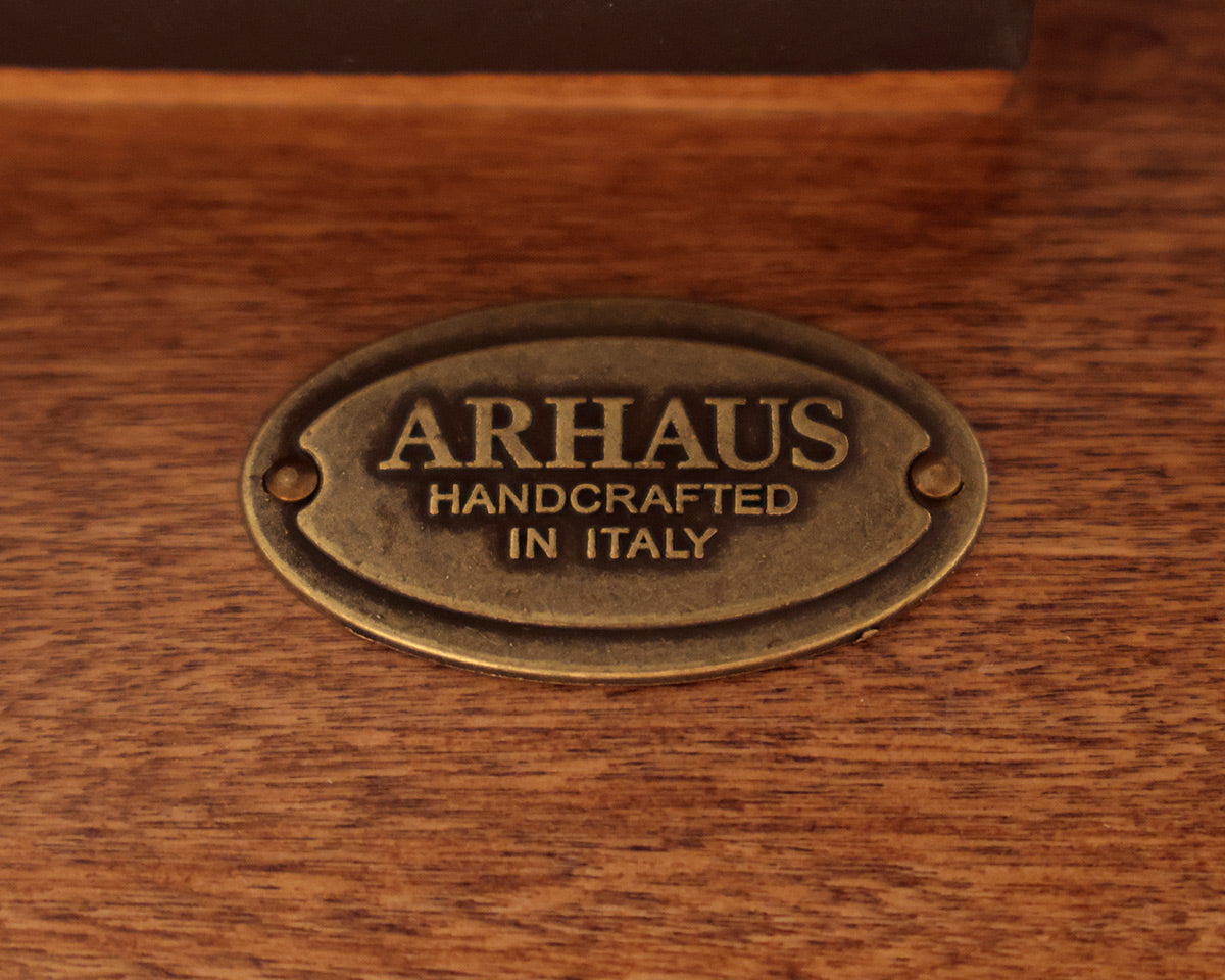 Arhaus Distressed Double Pedestal Dining Table