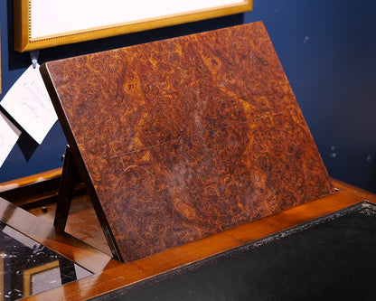 Leather and Marble Top French Desk