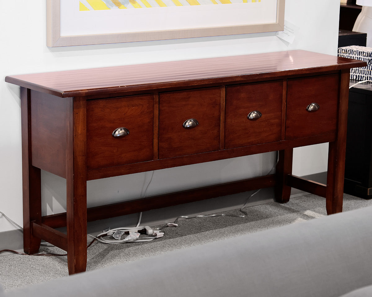 Pottery Barn Four Drawer Console Table