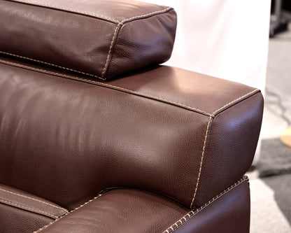 Roche Bobois Chocolate Brown Leather Chair