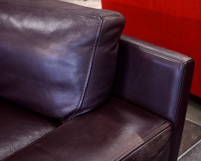 Roche Bobois Ox Blood Leather Circular Sectional