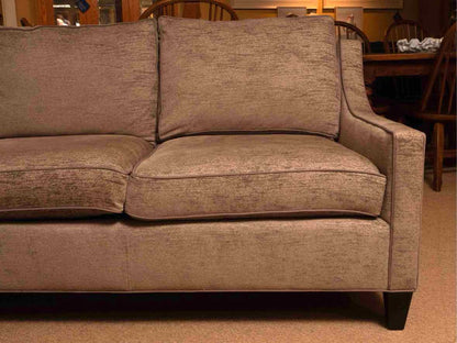 Highland House  Slope Arm Grey Fleck Upholstered Loveseat