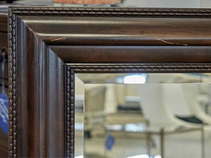 Mahogany Framed Horizontal Mirror