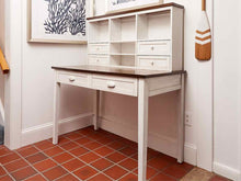Pier 1 Imports White Washed Finish Stained Ash Top 6 Drawer  Desk