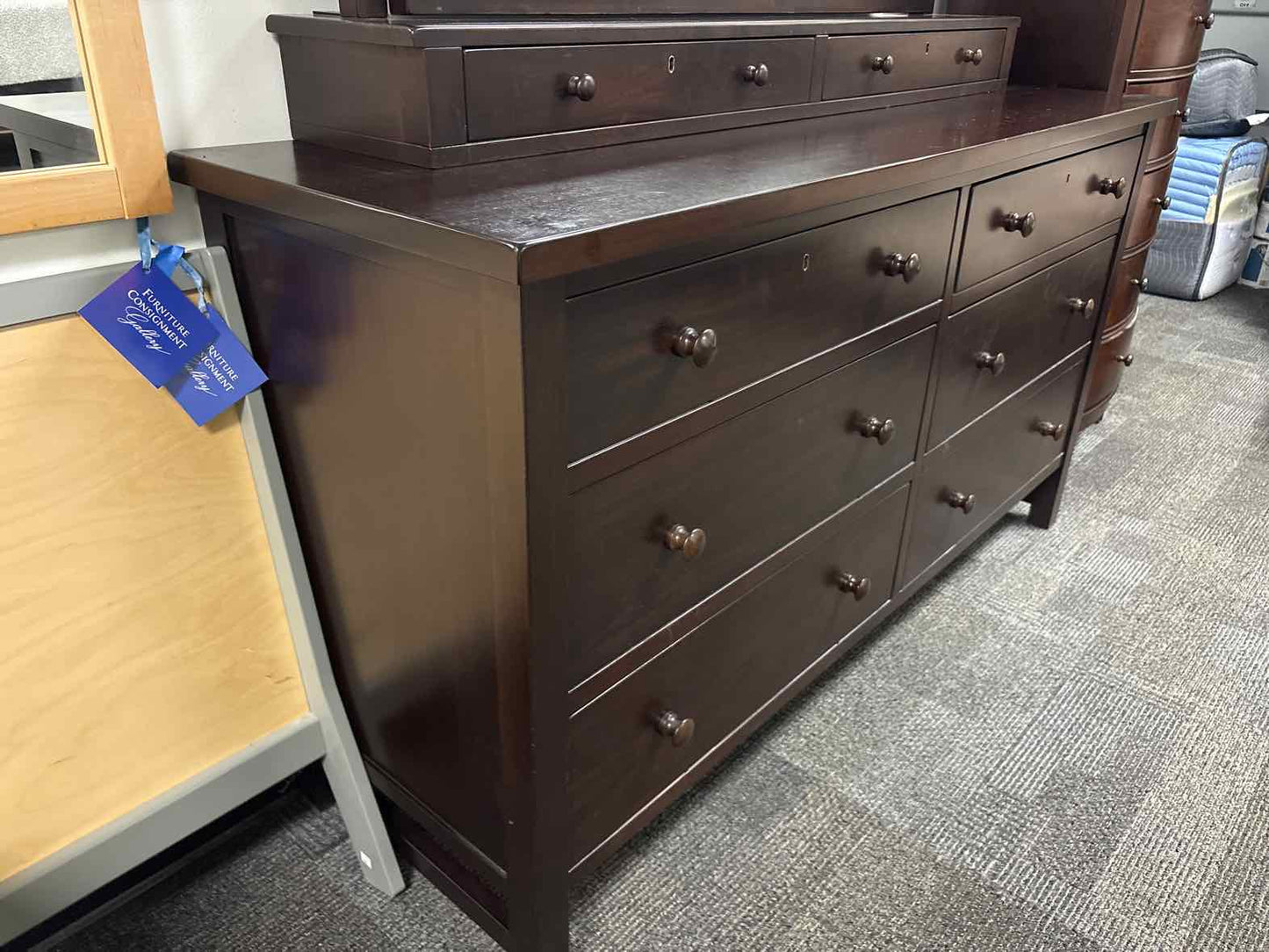 Pottery Barn 'Farmhouse' 6-Drawer Dresser w/ Mirror