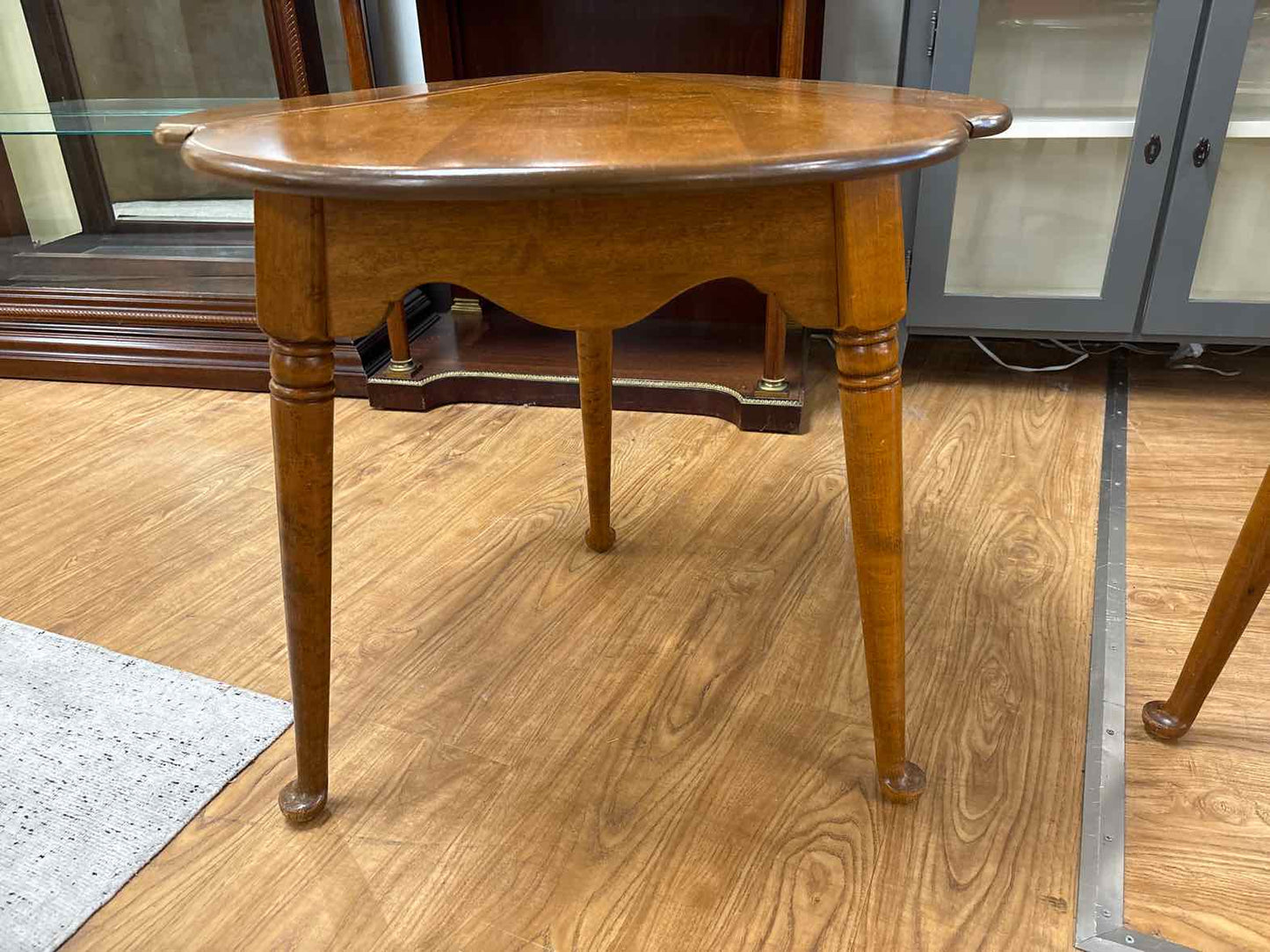 Pair of Ethan Allen Clover Drop Leaf Side Tables