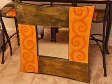 Lacquer Top  Console By Lara Moore  ,  Mirror, (3) Counter  Stools Metal Legs
