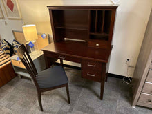 Winners Only Dark Cherry Desk and Hutch