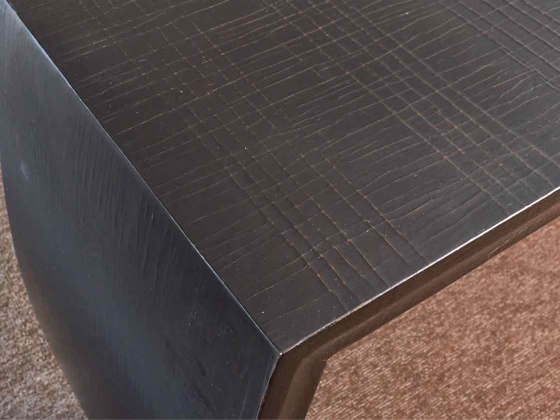 Ethan Allen Black Asian Waterfall  Console