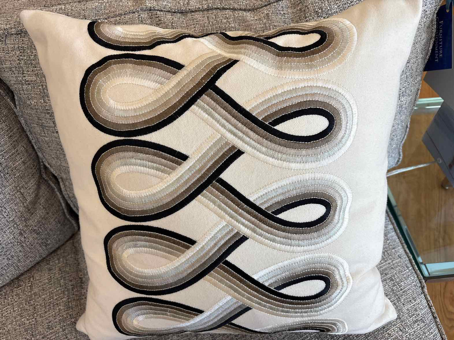 Swirl Pattern Accent Pillow