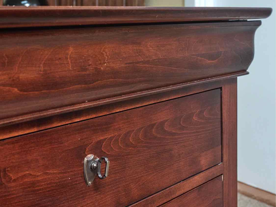 Nichols & Stone Cherry  Louis Phillip Style 4 Drawer Nightstand