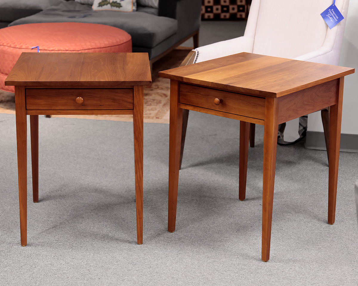 Pair of Cherry Pond Designs Shaker Style Side Tables