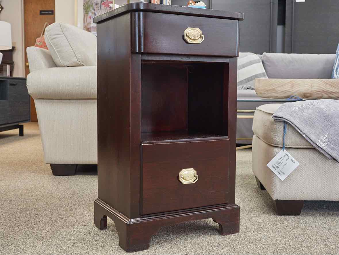 Solid Cherry Two Drawer Nightstand